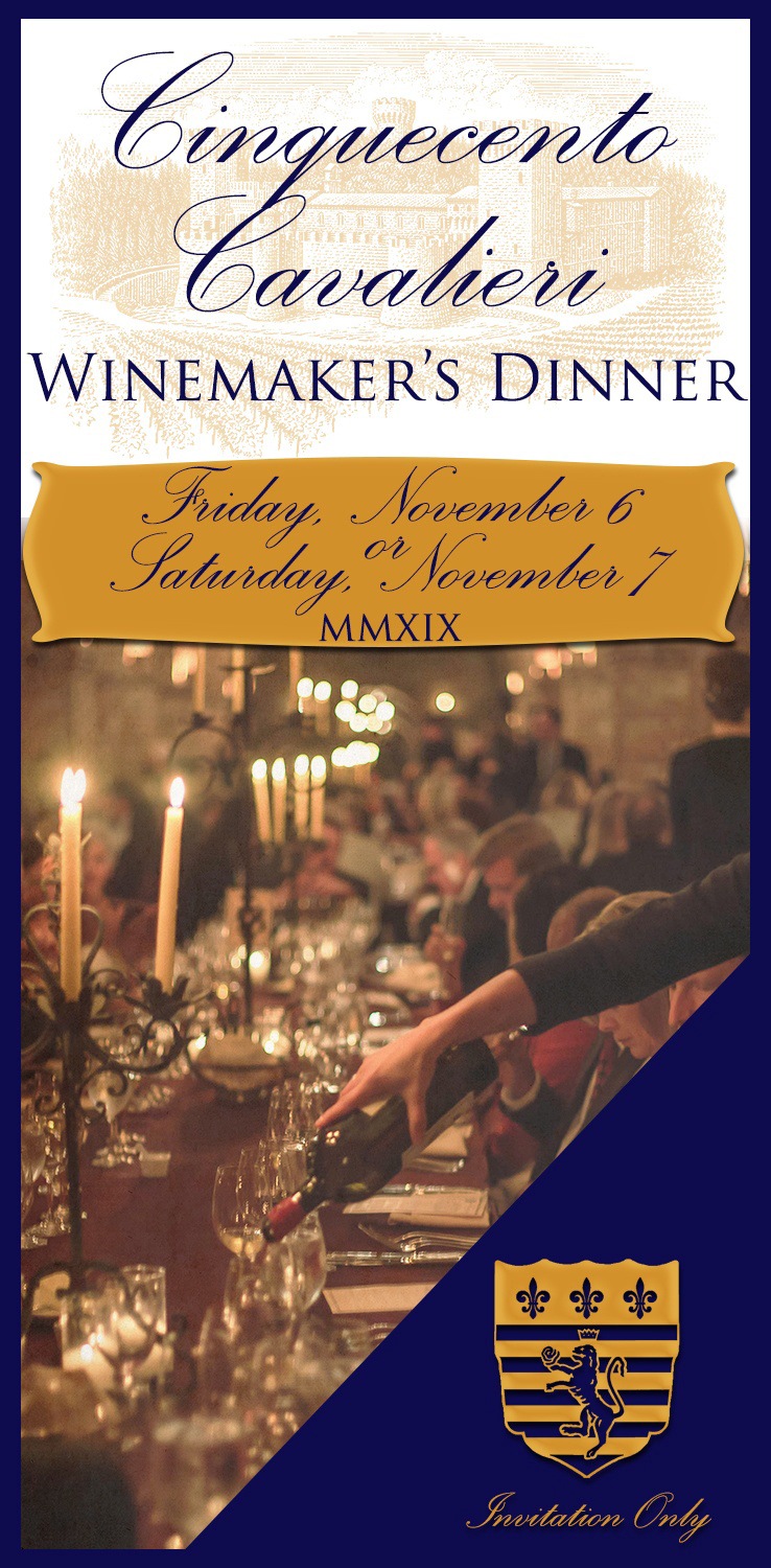 Castello di Amorosa Winemaker Dinner