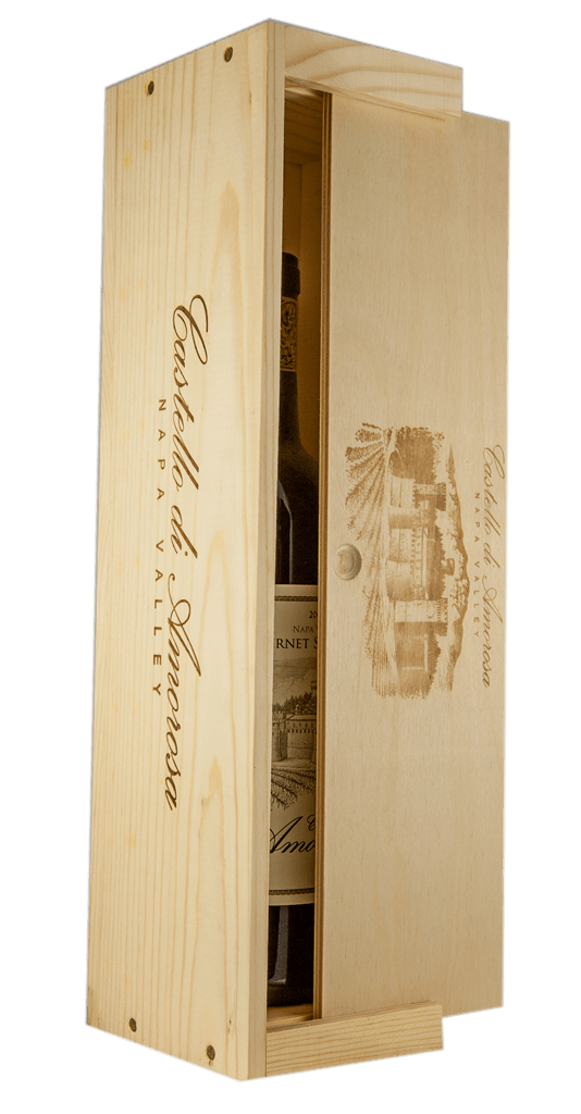 Two Bottle Wooden Gift Box  Castello di Amorosa Winery