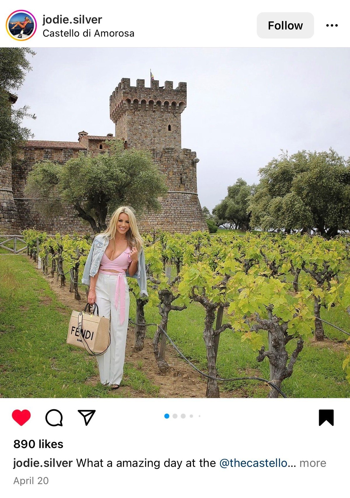 Castello di Amorosa visitors on Instagram.