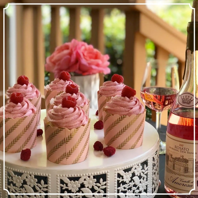 Rosato Wine Cupcakes